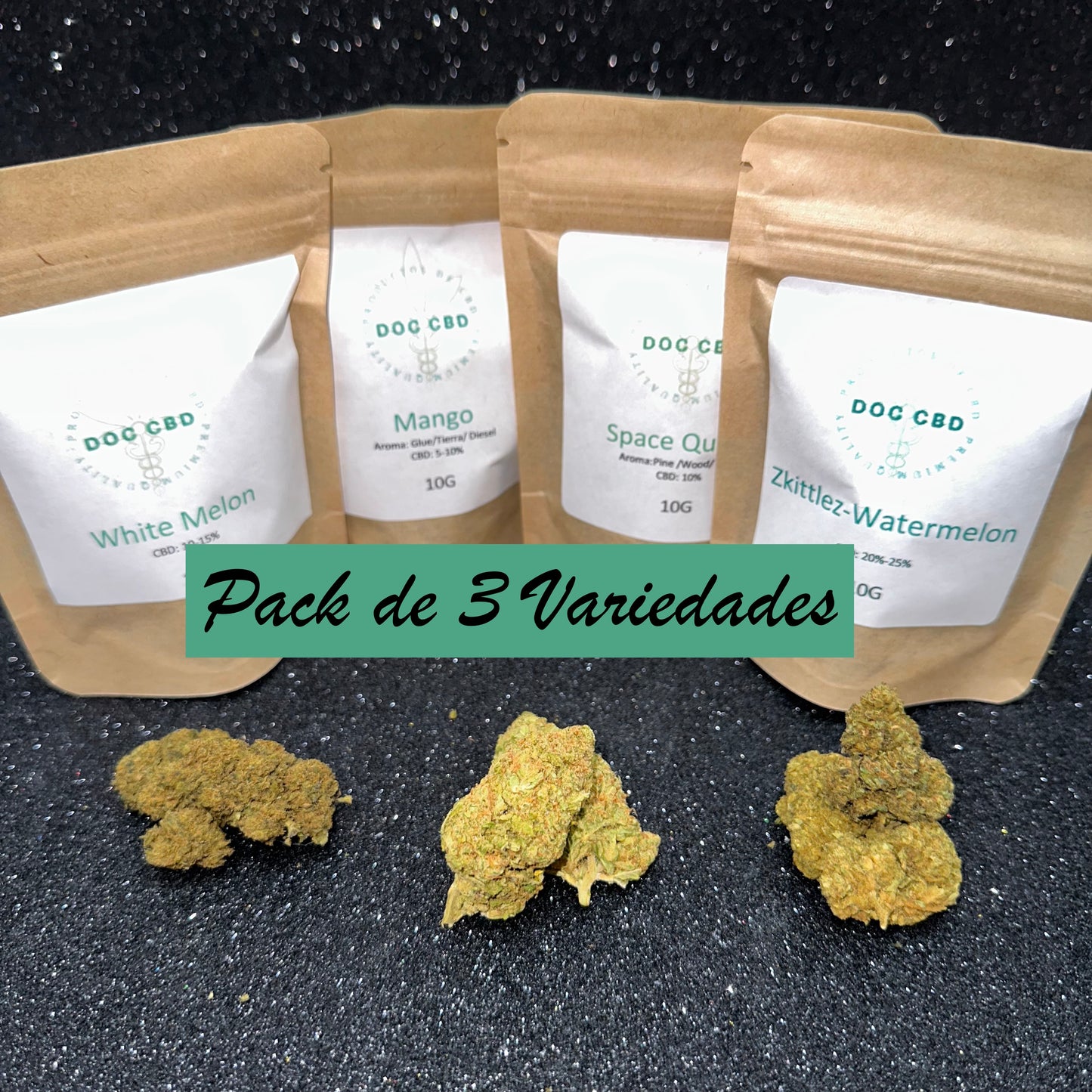 Flor de CBD Pack 3 Variedades